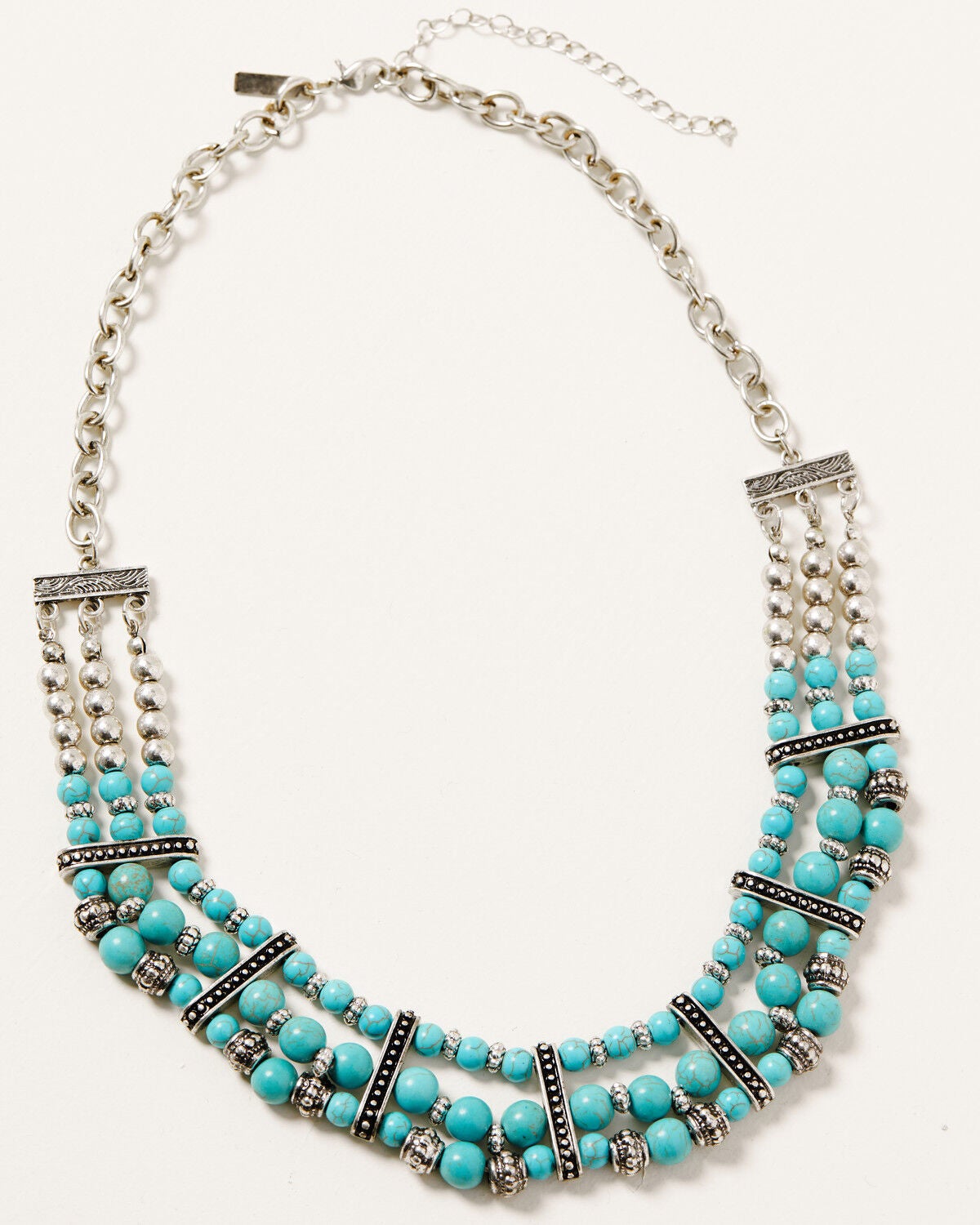 Image #2 - Shyanne Women's Midnight Sky Layered Turquoise Bead Set, Silver, hi-res
