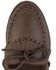 Minnetonka Women's Moosehide Fringed Kiltie Moccasins - Round Toe, Chocolate, hi-res