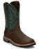 Image #1 - Justin Men's Boot Barn Exclusive Carbide Waterproof Western Work Boots - Composite Toe, Brown, hi-res