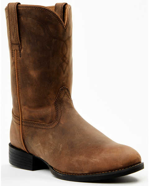 Image #1 - Cody James Men's Highland Roper Western Boots - Round Toe , Tan, hi-res