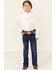 Image #1 - Ranch Dress'n Girls' Serape Pocket Stretch Regular Bootcut Jeans, Blue, hi-res
