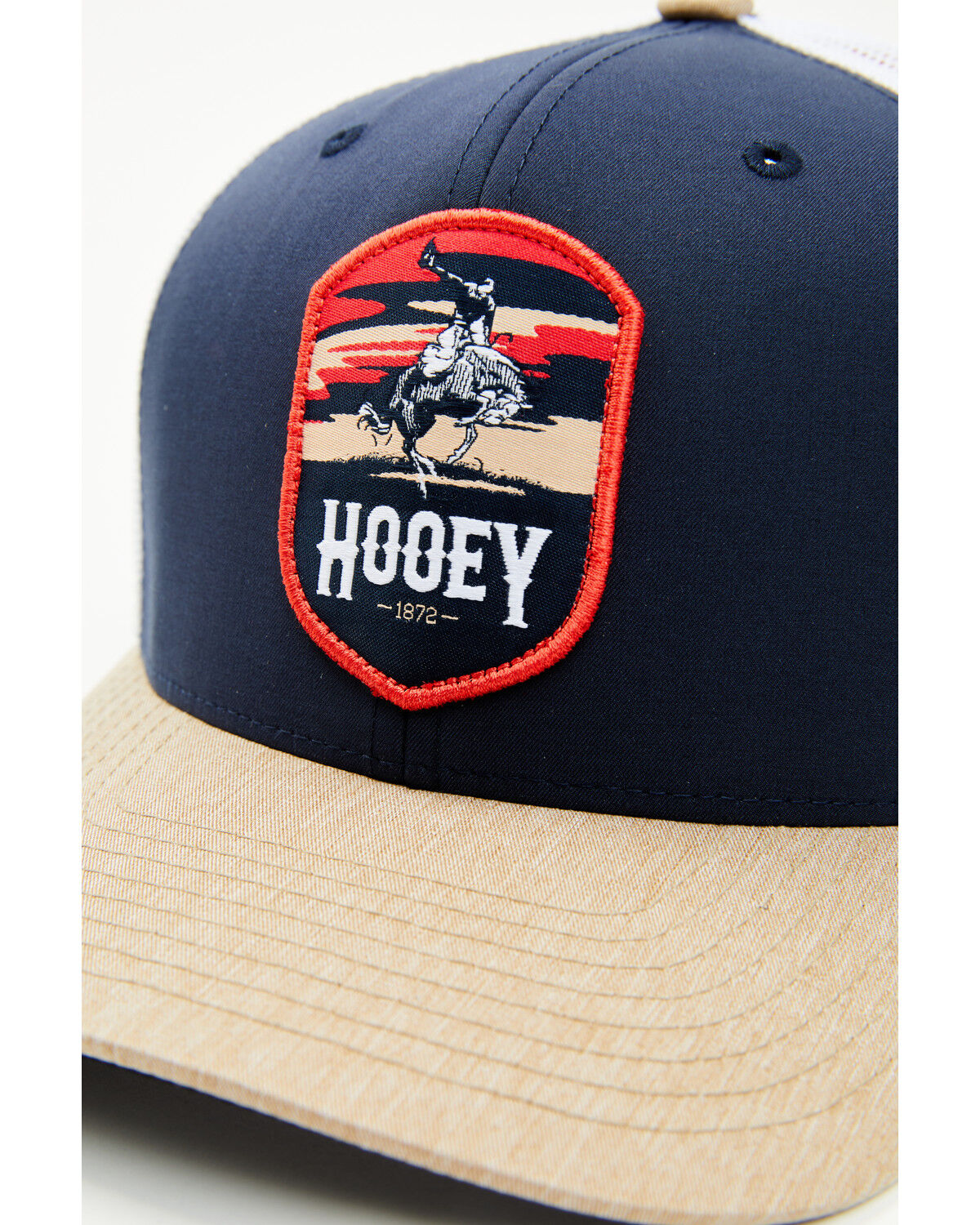 Image #2 - Hooey Men's Cheyenne Trucker Cap, Navy, hi-res