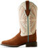 Image #2 - Ariat Women's Round Up Ruidoso Roughout Performance Western Boots - Broad Square Toe, Brown, hi-res