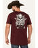 Image #4 - Moonshine Spirit Men's Cross Guitars Short Sleeve Graphic T-Shirt, Burgundy, hi-res