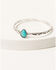Shyanne Women's 4-piece Silver Turquoise & Peach Moonstone Bangle Bracelet Set, Silver, hi-res
