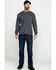 Image #6 - Ariat Men's FR Air Henley Long Sleeve Work Shirt, Charcoal, hi-res