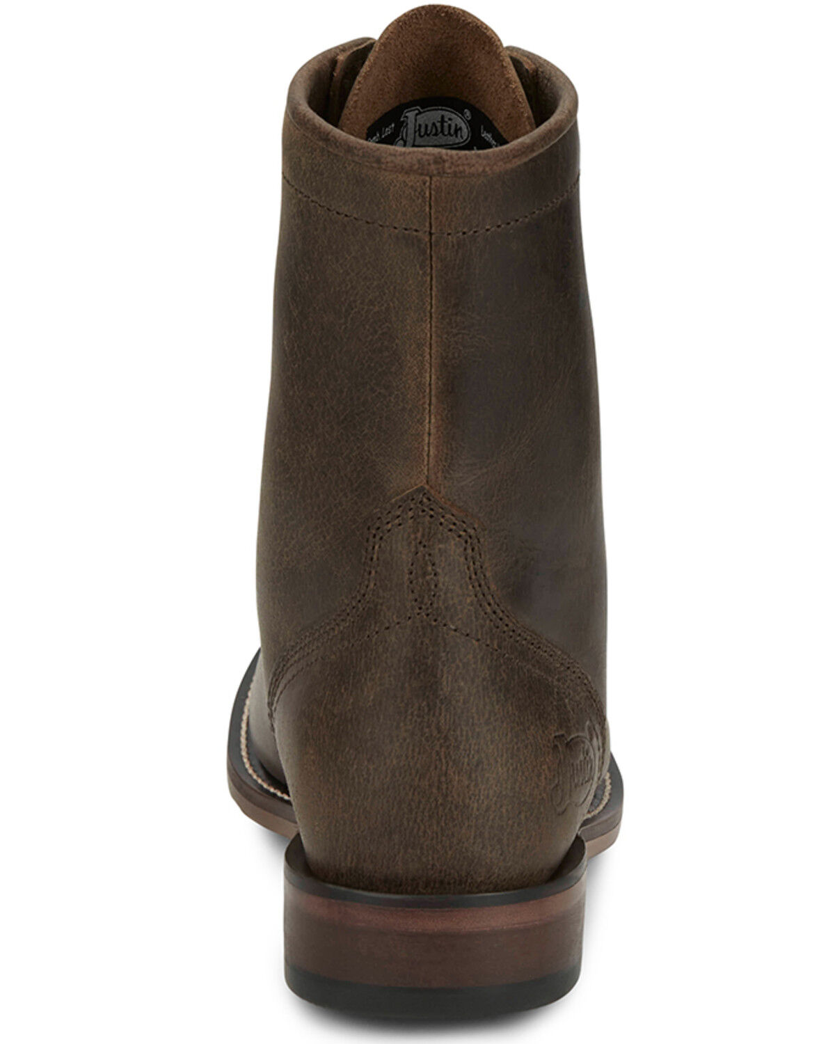 Image #5 - Justin Women's McKean Lace-Up Boots - Round Toe, Khaki, hi-res
