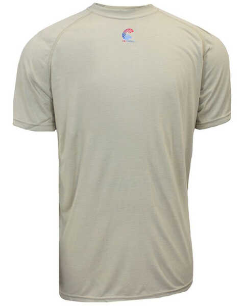 National Safety Apparel Men's FR Control Short Sleeve Work T-Shirt - Tall , Beige/khaki, hi-res