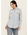 Image #1 - Wrangler Women's Heritage Long Sleeve Snap Western Shirt, Light Wash, hi-res