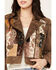 Cleo + Wolf Women's Patchwork Leather Moto Jacket, Brown, hi-res