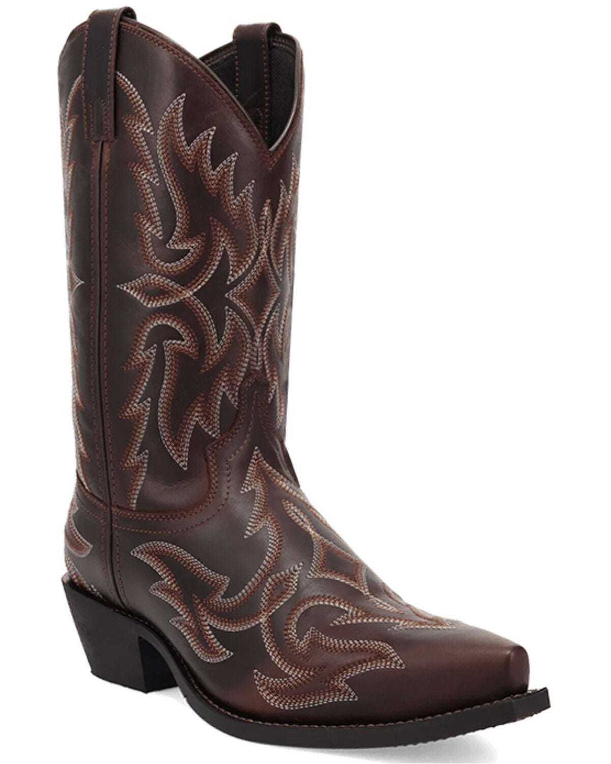 Laredo Men's Whitaker Performance Western Boots - Snip Toe, Brown, hi-res