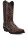 Image #1 - Laredo Men's Whitaker Performance Western Boots - Snip Toe, Brown, hi-res