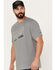 Image #2 - Brothers and Sons Men's Outdoors Logo Short Sleeve Graphic T-Shirt, Medium Grey, hi-res