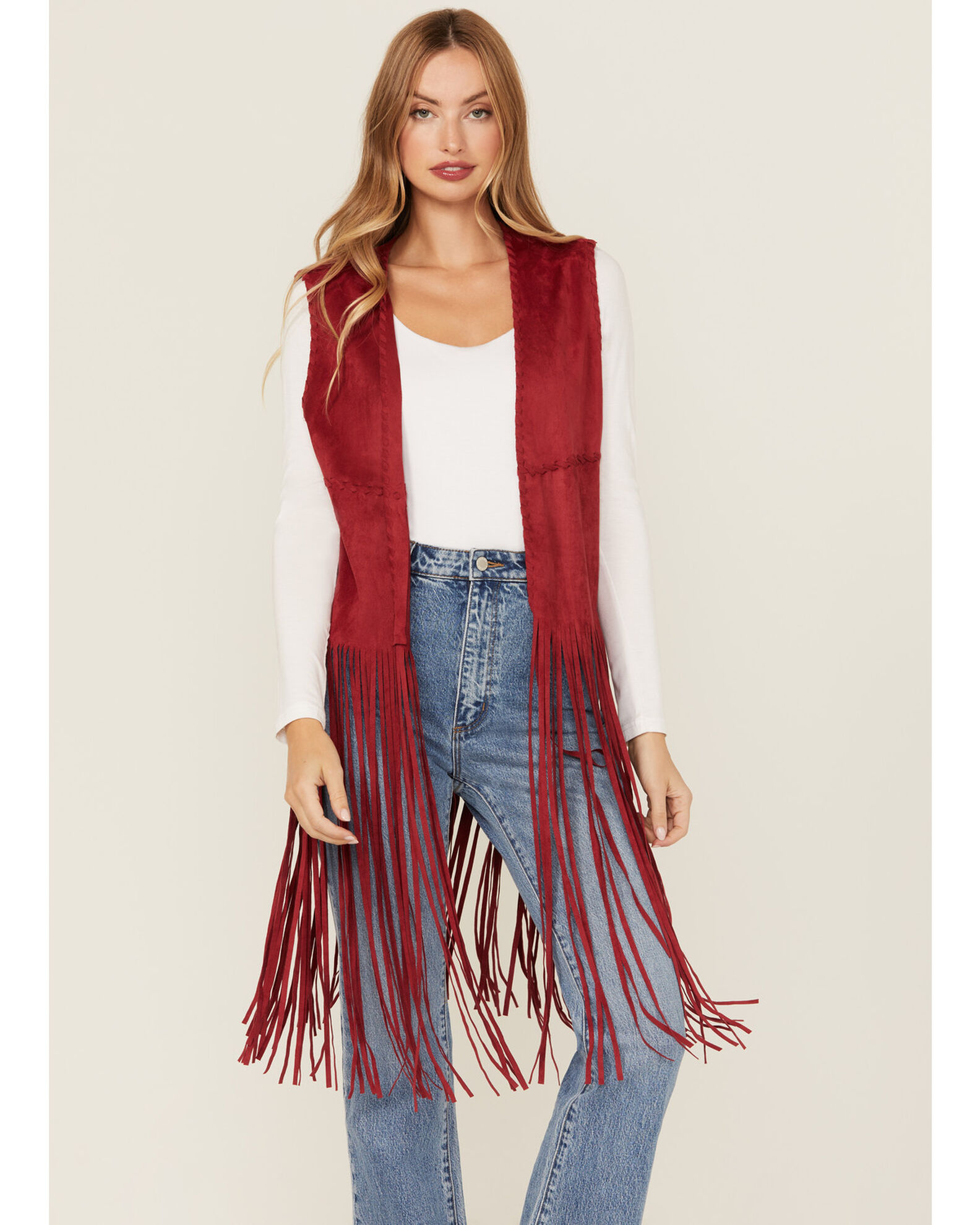 Fornia Women s Suede Fringe Vest Sheplers