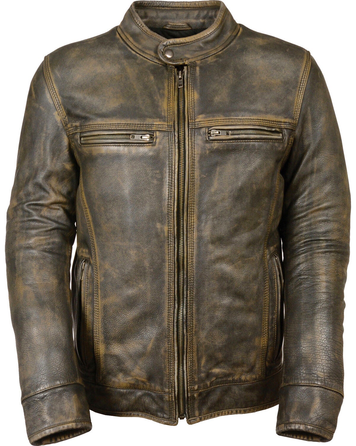 medium tall leather jacket