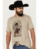 Image #2 - Cody James Men's Cowboy Sketch Short Sleeve Graphic T-Shirt, Tan, hi-res