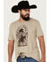 Image #2 - Cody James Men's Cowboy Sketch Short Sleeve Graphic T-Shirt , Tan, hi-res