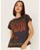 Image #1 - Cleo + Wolf Women's Denali Graphic Tee, Dark Brown, hi-res