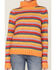 Image #3 - Wrangler Women's Stripe Knit Turtleneck Sweater, Orange, hi-res