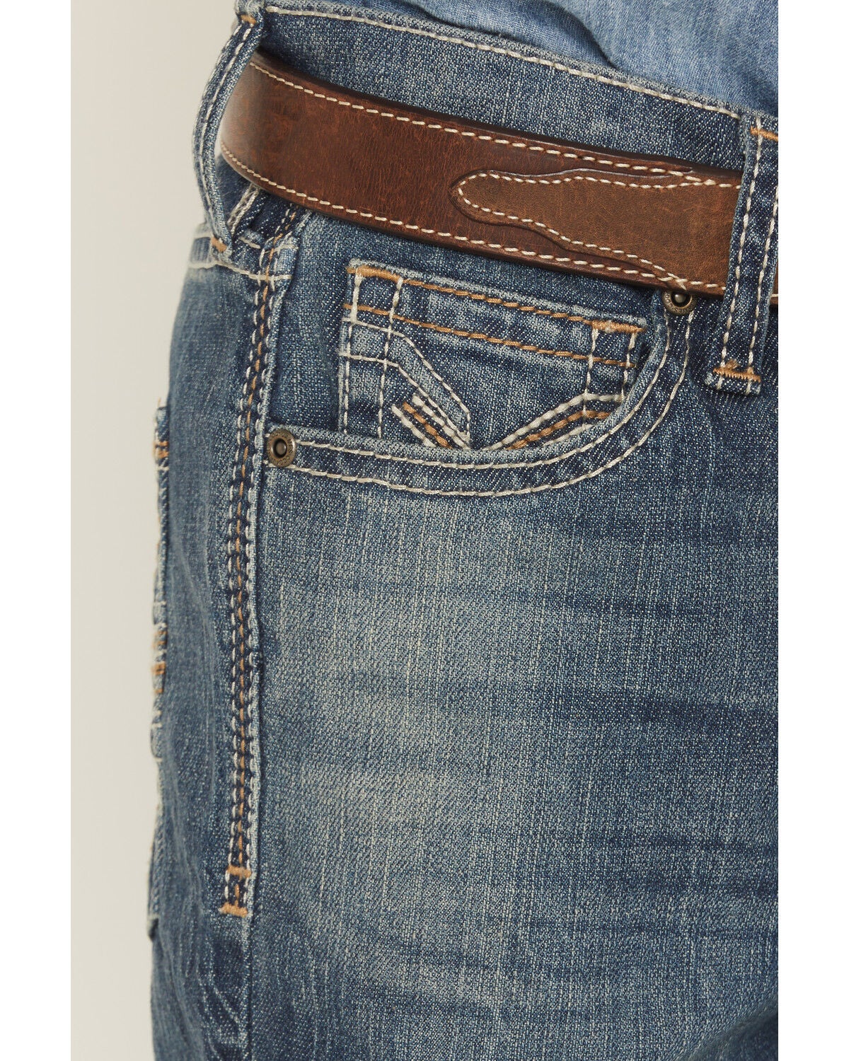 Image #2 - Cody James Boys' Texas Dark Wash Relaxed Bootcut Stretch Denim Jeans, Dark Wash, hi-res