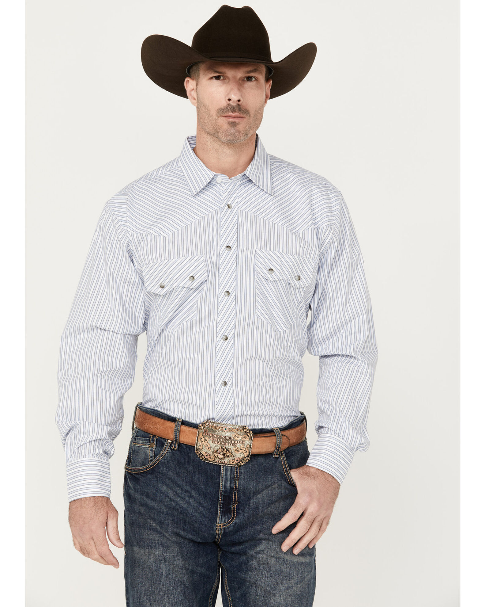 Resistol Men s Merritt Striped Print Long Sleeve Snap Western Shirt Sheplers