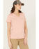 Image #2 - Carhartt Women's Relaxed Fit Lightweight Short Sleeve V Neck T-Shirt, Orange, hi-res