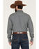 Image #4 - Kimes Ranch Men's Quentin COOLMAX&reg; Striped Print Long Sleeve Snap Stretch Western Shirt, Navy, hi-res