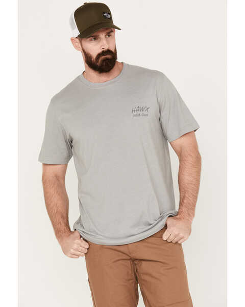 Image #1 - Hawx Men's Graphic Short Sleeve T-Shirt, Light Grey, hi-res