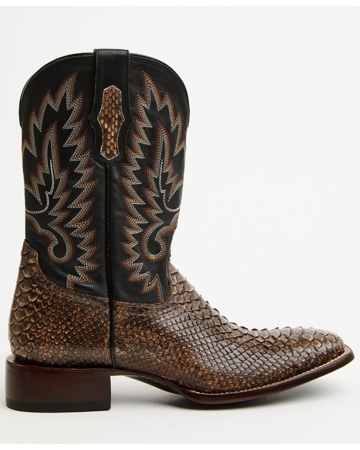 Image #2 - Cody James Men's Slyde Exotic Python Western Boots - Broad Square Toe, Brown, hi-res