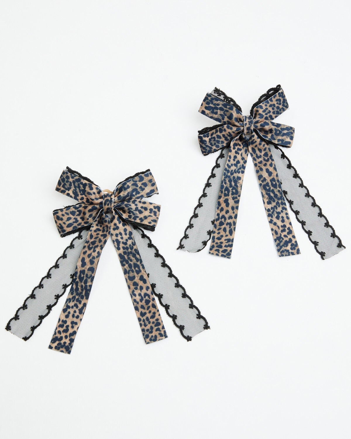 Image #1 - Shyanne Women's Leopard Print Lace Boot Bows - 2 Pack, Leopard, hi-res