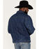 Wrangler Men's Blanket-Lined Solid Denim Jacket, Blue, hi-res