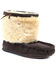 Superlamb Women's Navajo Moc Pull On Suede Booties - Moc Toe , Chocolate, hi-res
