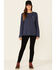 Ariat Women's Solid Navy Bolt Logo Long Sleeve Work Tee, Navy, hi-res