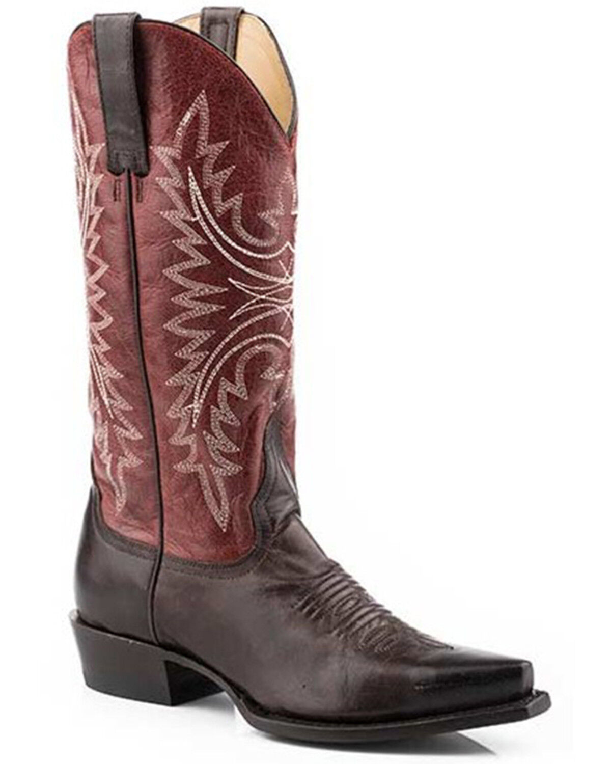 Image #1 - Stetson Women's Freya Western Boots - Snip Toe, Red, hi-res