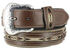 Nocona Men's Roughout Overlay Western Belt, Brown, hi-res