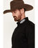 Image #3 - Panhandle Select Men's Solid Long Sleeve Button-Down Western Shirt, Maroon, hi-res