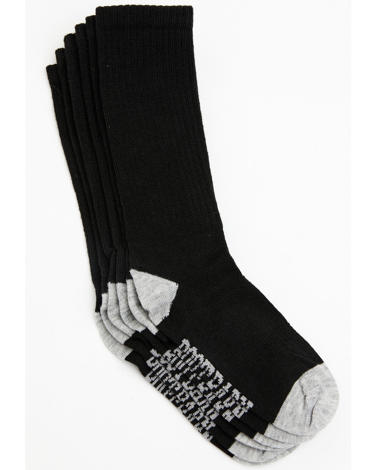 Image #1 - Boot Barn Boys' Over The Calf Socks - 3 Pack, Black, hi-res