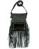 Image #1 - American West Women's Hair-On Fringe Handbag, Black, hi-res