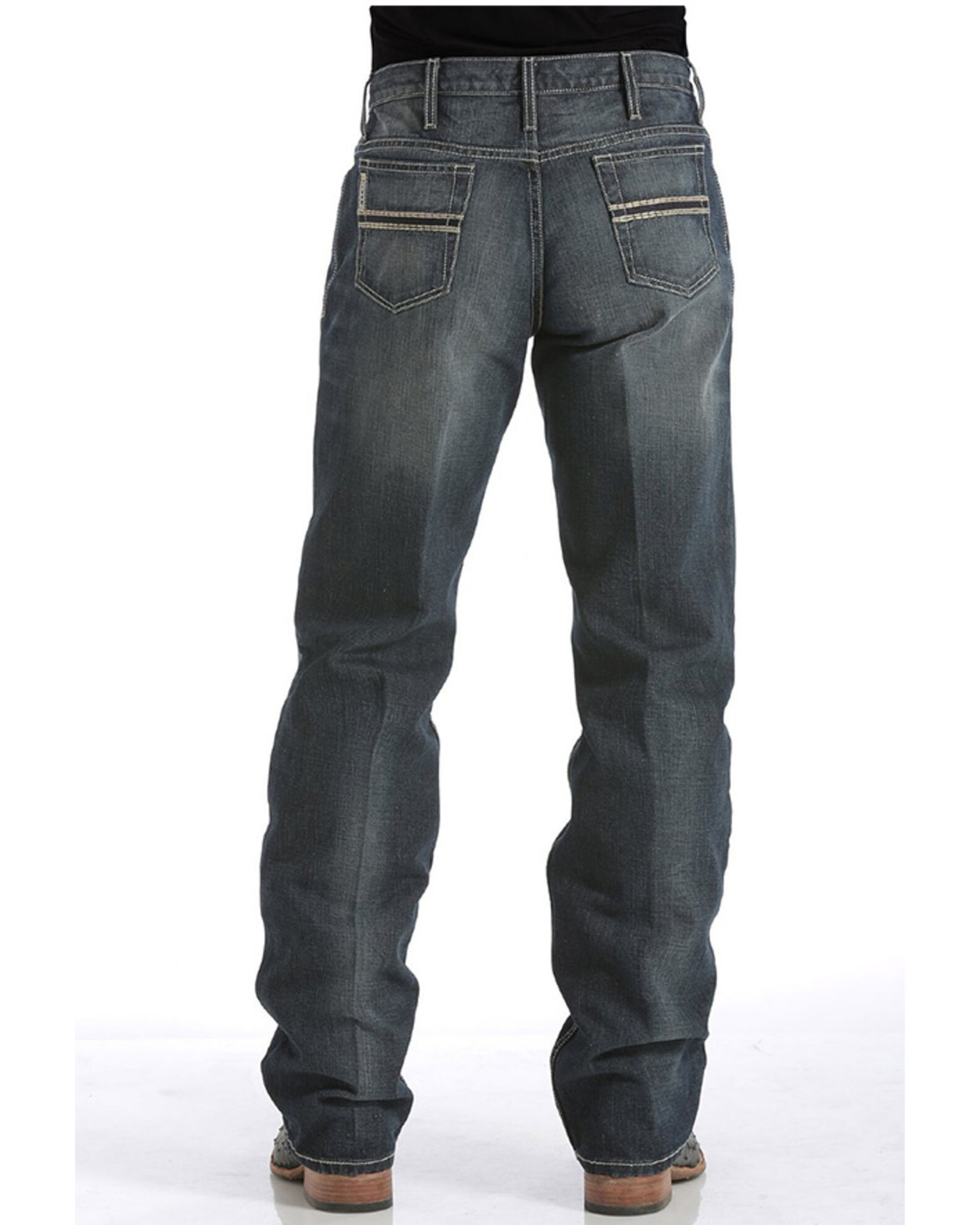 Product Name: Cinch White Label Relaxed Fit Mid Rise Jeans Dark Stonewash