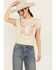 Image #1 - White Crow Women's Desert Steer Head Graphic Tee, Oatmeal, hi-res