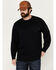 Image #1 - Hawx Men's FR Long Sleeve Pocket T-Shirt - Big, Navy, hi-res