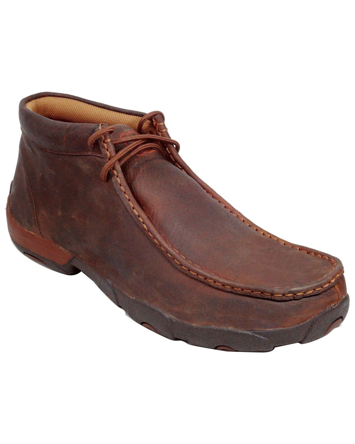 Twisted X Men's Chukka Driving Mocs, Copper, hi-res