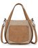 Image #2 - Wrangler Women's "W" Stitch Fringe Two Tone Crossbody, Tan, hi-res