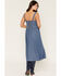 Image #4 - 26 International Women's Medium Wash Denim Sleeveless Corset Midi Dress, Medium Wash, hi-res