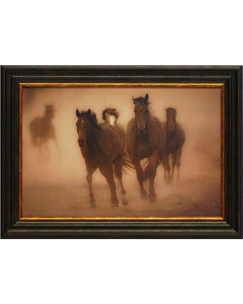 Gary Crandall "Sepia Horses 8" Framed Art - 22" x 16", Multi, hi-res