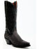Image #1 - Dan Post Women's Exotic Lizard Western Boots - Snip Toe, Black, hi-res