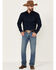 Image #1 - Cody James Men's Roughstock Medium Wash Slim Straight Rigid Denim Jeans , Blue, hi-res