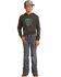 Image #2 - Rock & Roll Denim Boys' Dark Wash Vintage Rock & Roll Bootcut Jeans, , hi-res