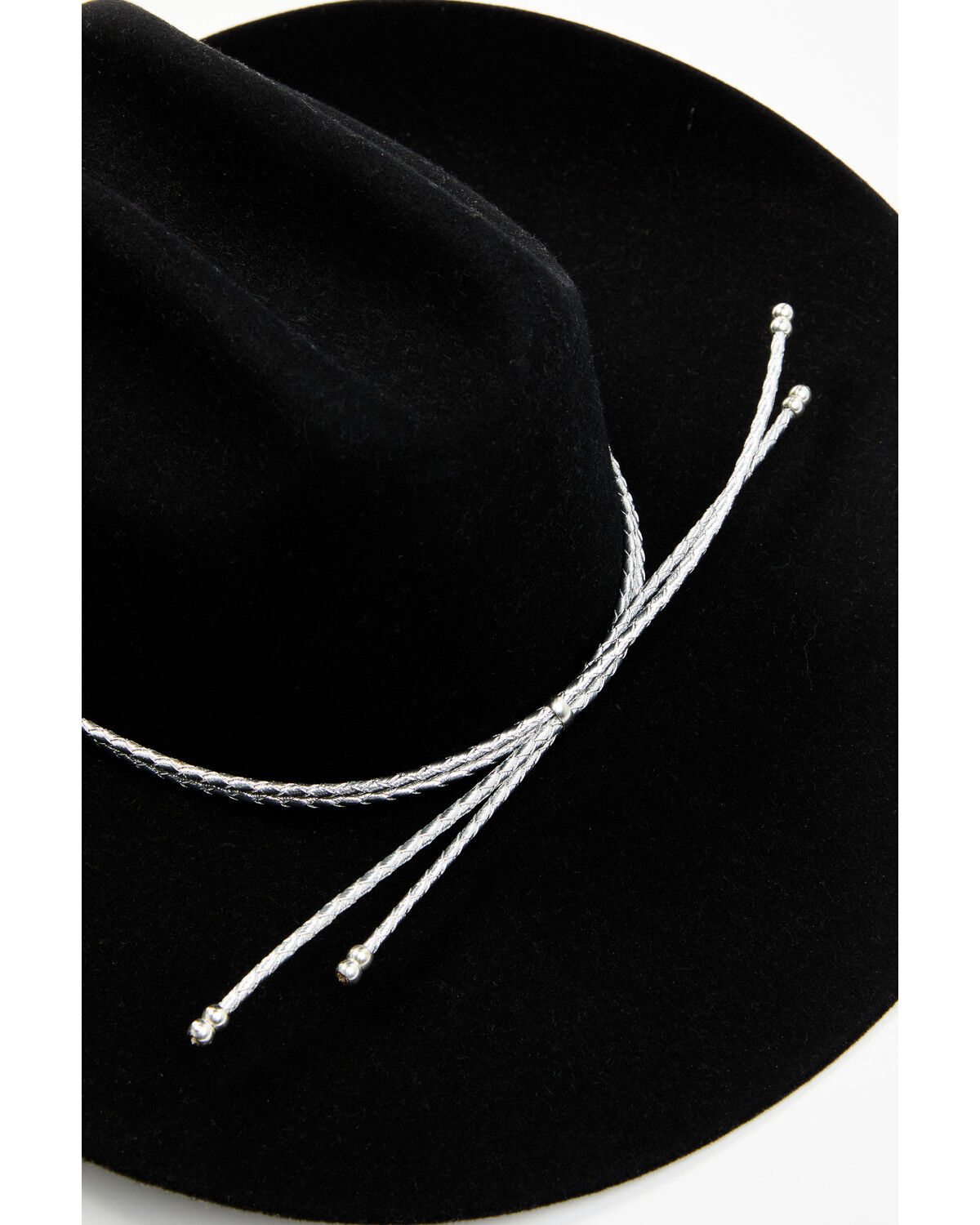 Image #2 - Austin Accent Corded Hat Band, Silver, hi-res