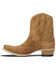 Image #3 - Lane Women's Lexington Suede Western Booties - Snip Toe, Brown, hi-res